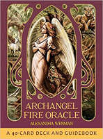 book cover: Archangel Fire Oracle: 40-card deck and guidebook by Alexandra Wenman